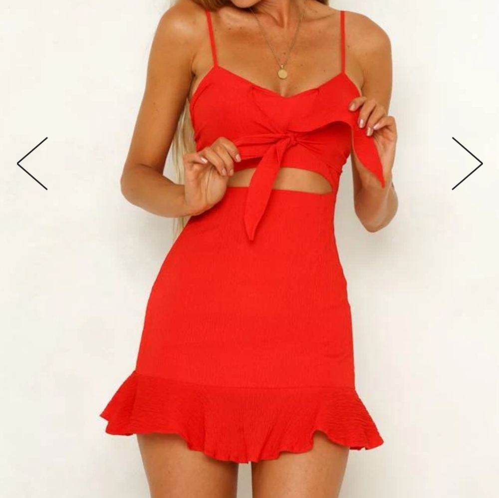 Hello Molly Red Mini Dress